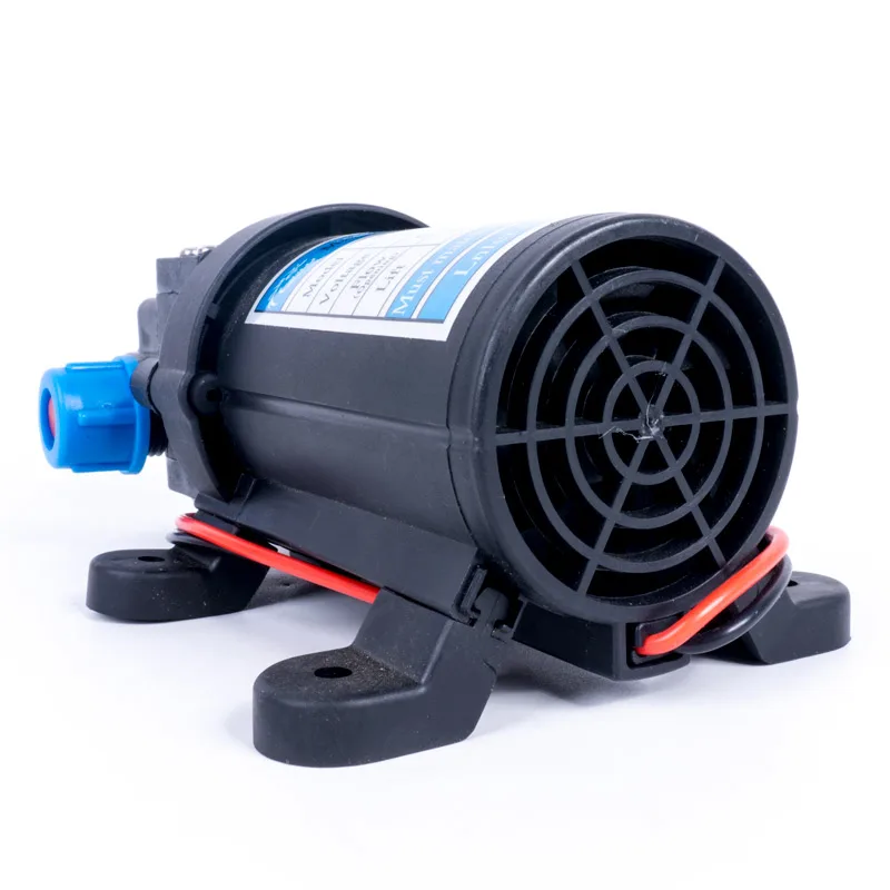 Очень прочный DC 12V 130PSI 5.5L/мин водяной мембранный самовсасывающий насос 80W