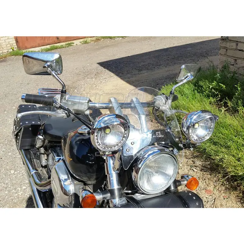 Clear Ветровое стекло ветровой экран для 1985-2007 Yamaha V-max Vmax 1200 VMX1200 Virago XV 250 535 XV535 XV250 фиксированное переднее вилочное крепление экрана - Color: Clear