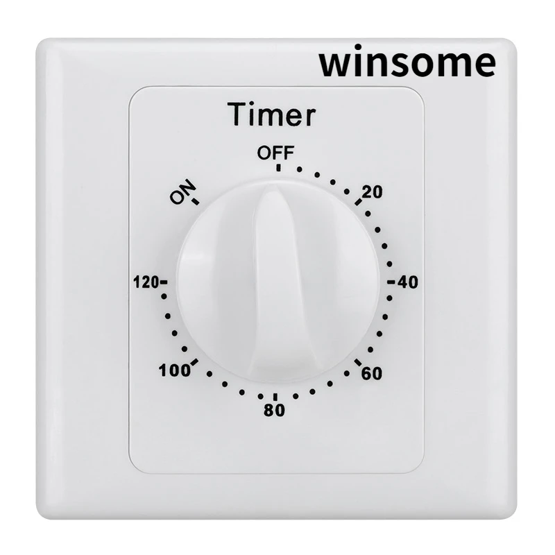 

10A 120Min Timer Plug Control Switch Socket AC 220V Push Button Switch Smart Home Electronic Timer Switch with Bottom Box