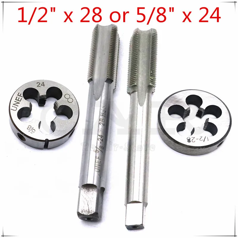 

1/2"-28 or 5/8"-24 Gunsmithing Tap and Die Set Auto Repair Tool