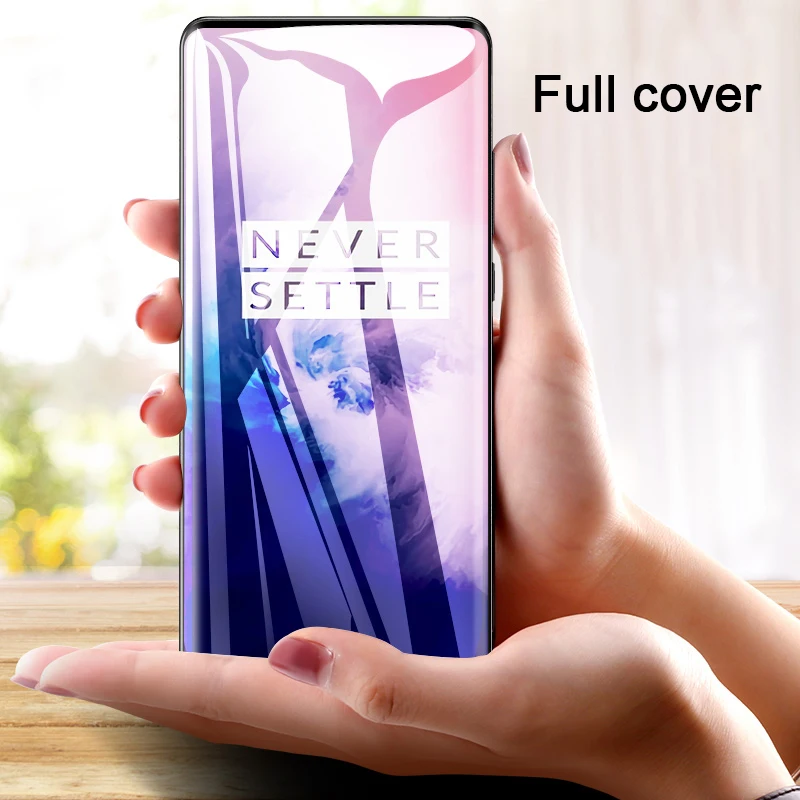 Изогнутое закаленное стекло 5D для Oneplus 7 pro 7pro Защита экрана one plus oneplus защитное