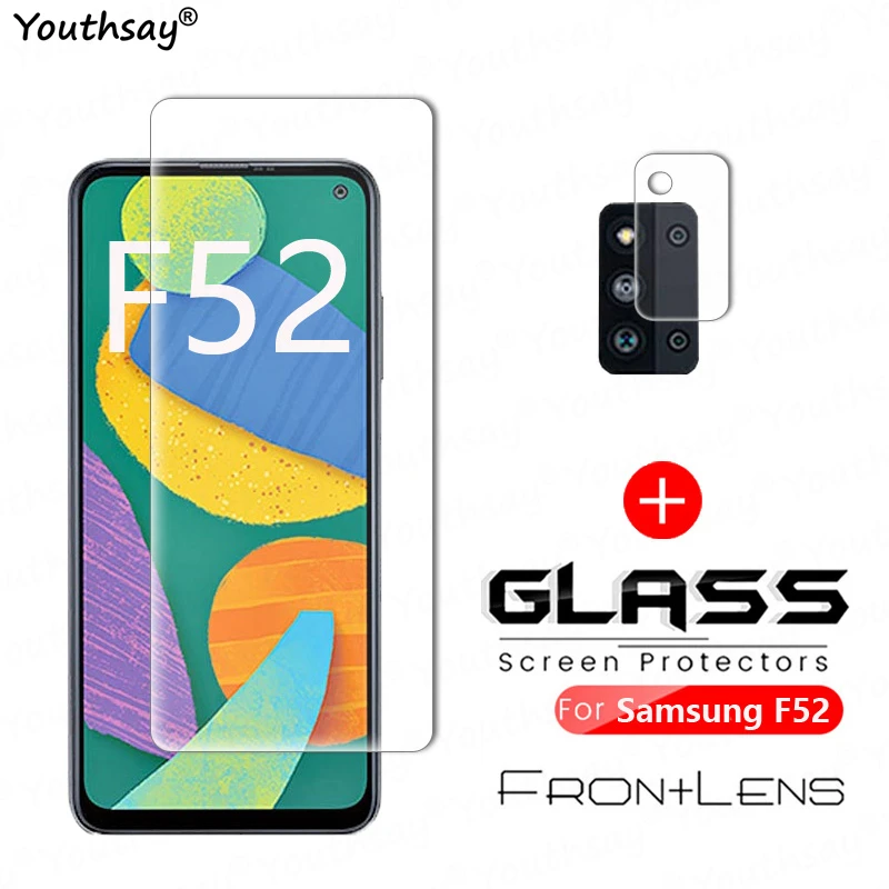 

For Samsung Galaxy F52 Glass Tempered Glass for Galaxy F52 5G Glass Phone Screen Film Lens Camera Protector Film For Samsung F52