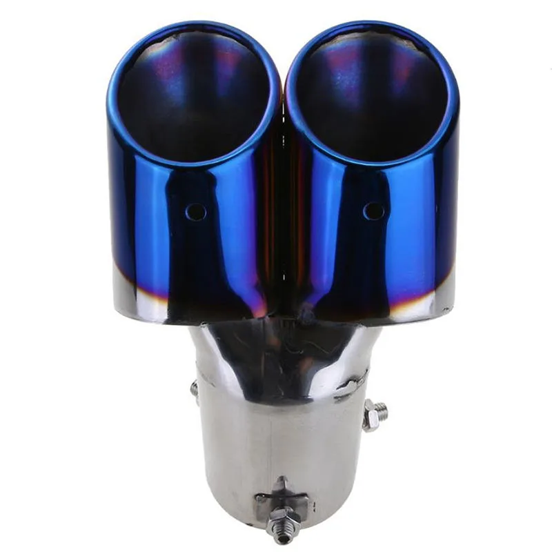 Автомобильные аксессуары автомобильная синяя двойная выхлопная труба хвостовой