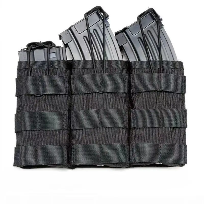 

Eating Chicken Equipment Tactical Triple Magazine Bag Outdoor Magazine Model Set Molle Vest Accessory Bag M4 Walkie Talkie Bag