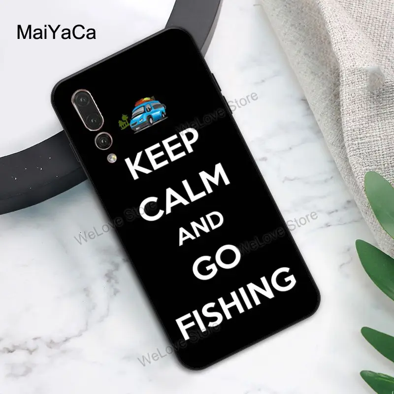 Рыболовный чехол MaiYaCa Keep Calm and Go для Huawei P Smart 2019 Z P10 P20 Lite P40 P30 Pro Mate 10 30 20 - купить по