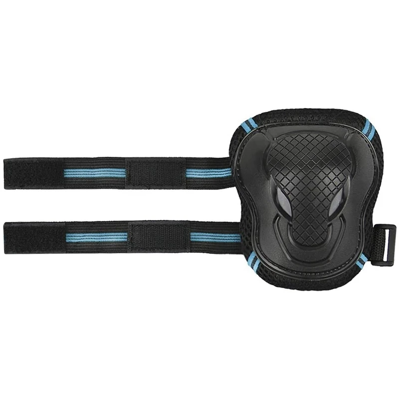 

6 Pcs Adults Knee Elbow Brace Set Reflective Adjustable Collision Avoidance Skating Rollerblade Knee Brace Elbow Brace