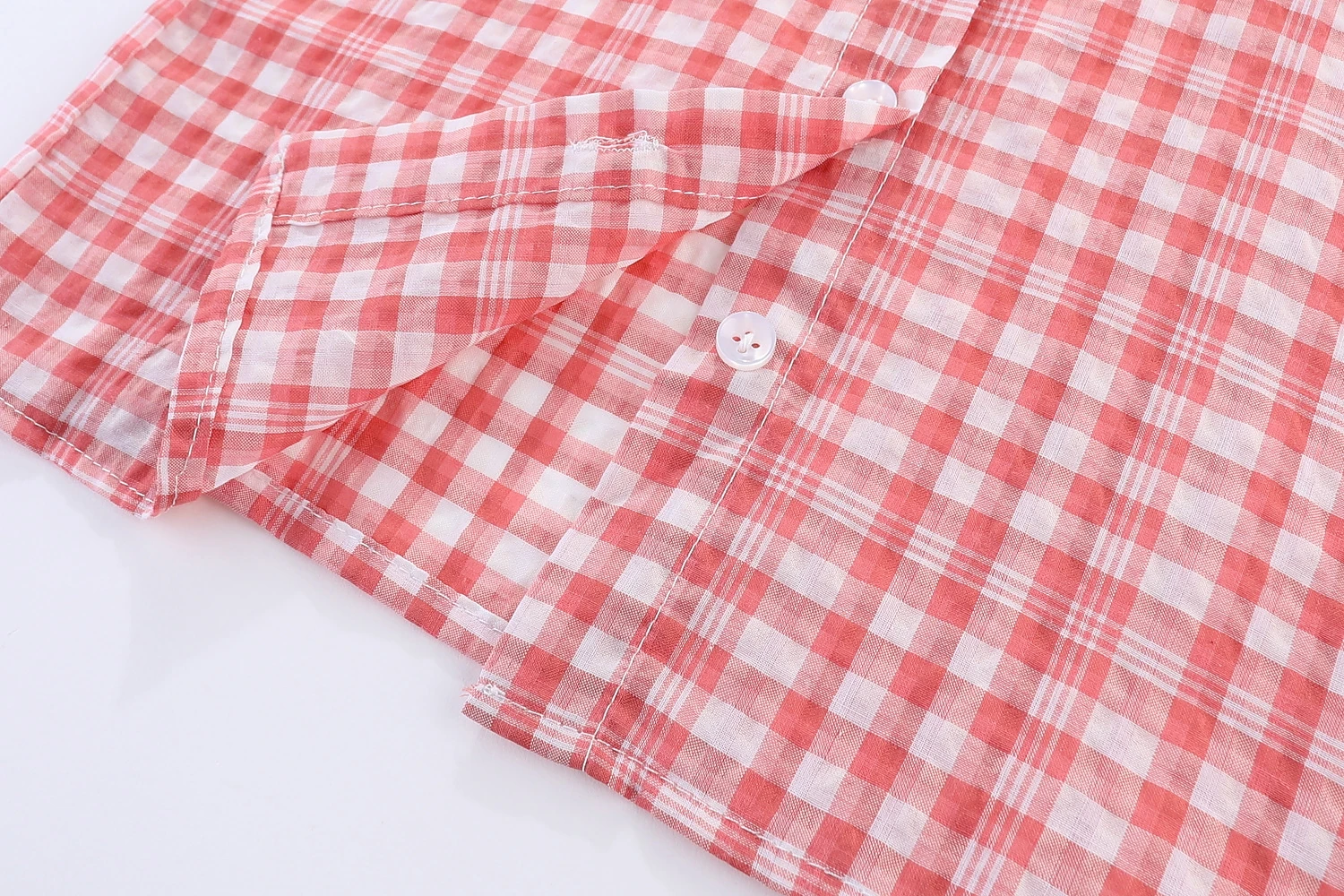 

Mudkingdom Plaid Puff Sleeve Girls Blouse Button Down Summer Plaid Bubble Sleeve off Shoulder Cardigan Shirt