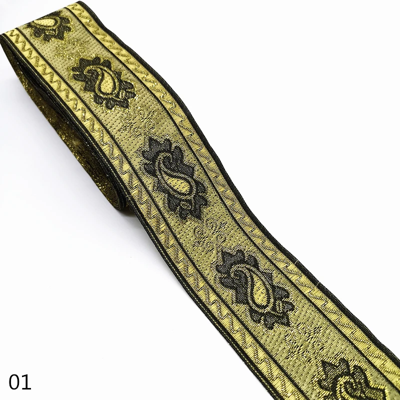 Винтажная Этническая вышитая кружевная лента 3 ярдов 50 мм бохо отделка сделай сам