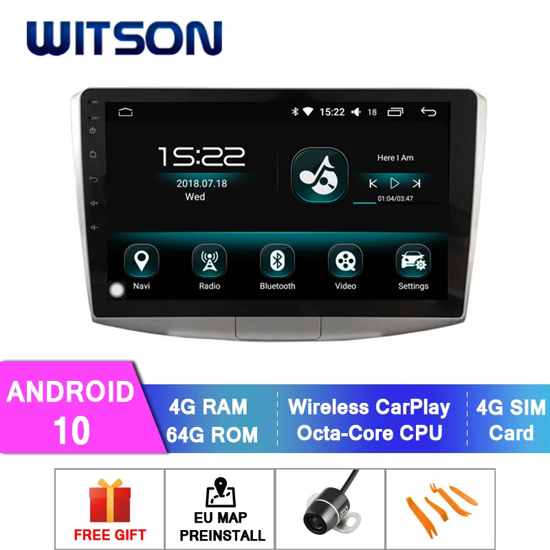 WITSON 10 2 ''Android Octa core 4GB RAM автомобильное радио для VOLKSWAGEN MAGOTAN/PASSAT B7 2010 2016 + 1024x600 HD