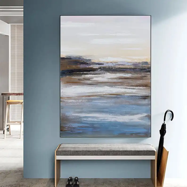 

large canvas wall art, landscape painting abstract, abstract oil painting on canvas, original abstract painting extra large wall