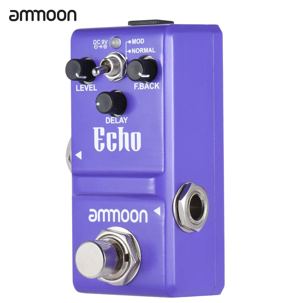 Ammoon AP 16 педаль для гитары серии Nano гитарные педали с эффектом Delay True Bypass из