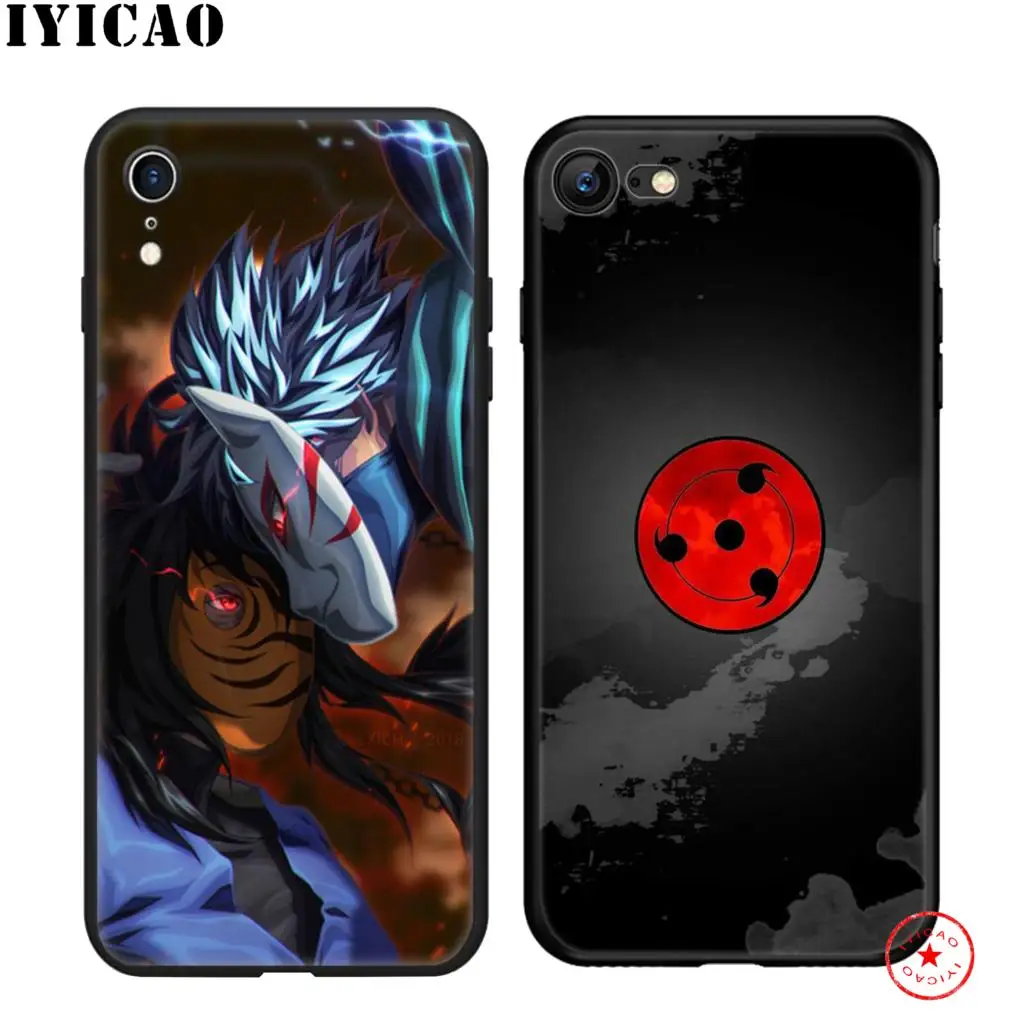 IYICAO Наруто Саске Какаши мягкий черный силиконовый чехол для iPhone 11 Pro Xr Xs Max X или 10 8