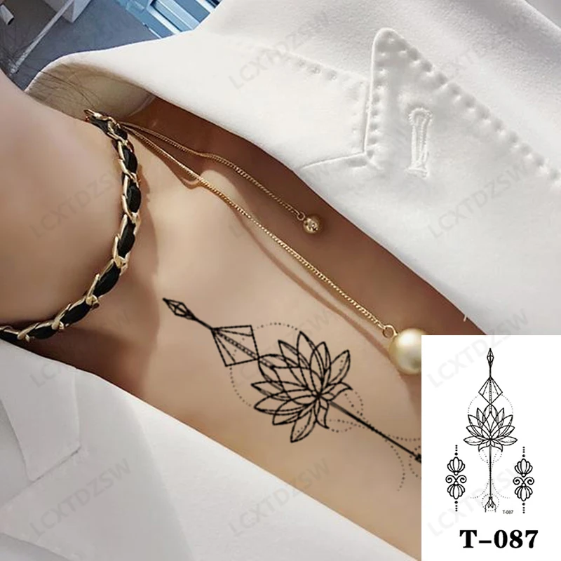Temporary Tattoo Stickers For Men And Women, Fake Shark Tattoos, Butterfly Stickers, Waterproof And Durable, Body Art