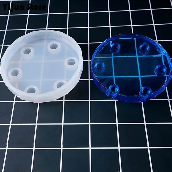 

New Creative Mini Resin Table Mold Silicone Mold Epoxy Mold Exhibition Table Mold Diy Crafting Tools(Molds Only)