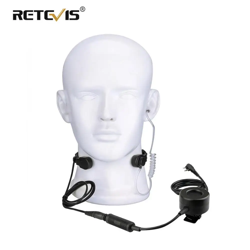 Регулируемый тактический шейный микрофон RETEVIS ETK006 3 4 тактические наушники с PTT