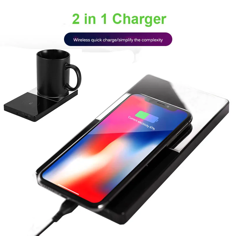 Многофункциональное Беспроводное зарядное устройство 2 в 1 10 Вт зарядный коврик
