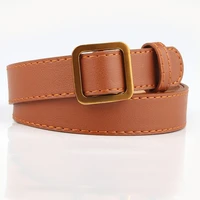 Women Leather Waist Belt Metal Buckle Waistband New Hot Cowgirl Belts for Woman Luxury Designer Brand Strap