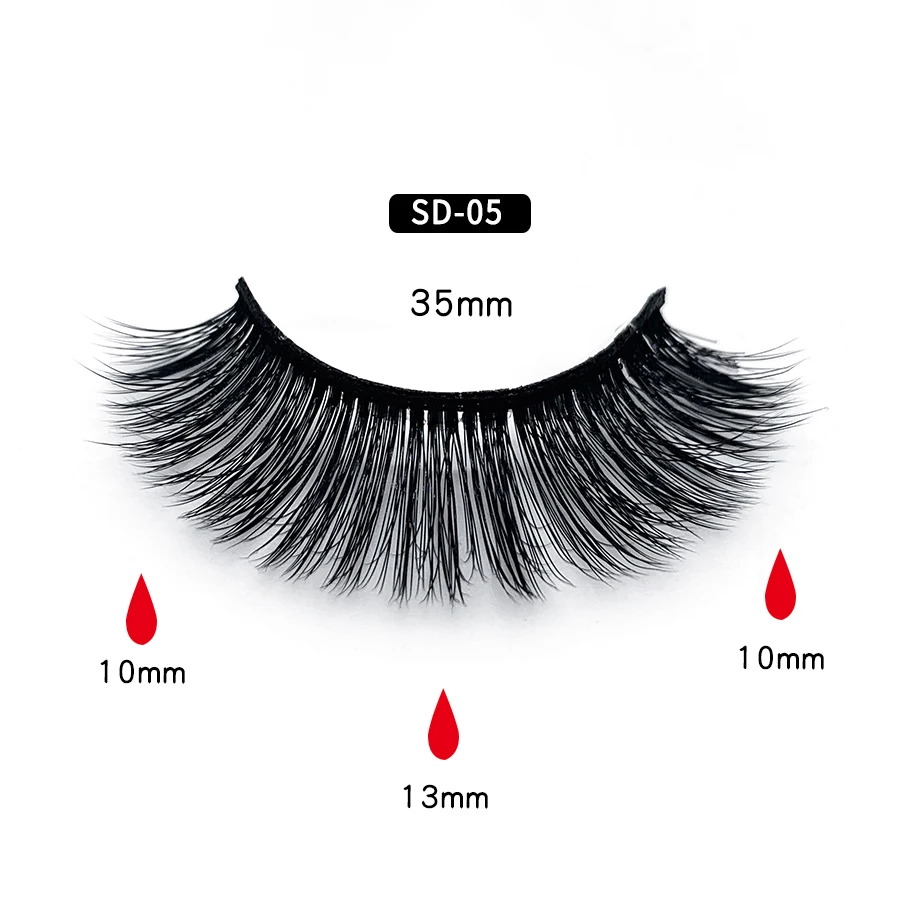 SD-05 Clotobeauty 3d норковые ресницы накладные ресницы натуральные толстые длинные объемные ресницы тонкие Накладные ресницы макияж расширение-SD - Цвет: SD-05