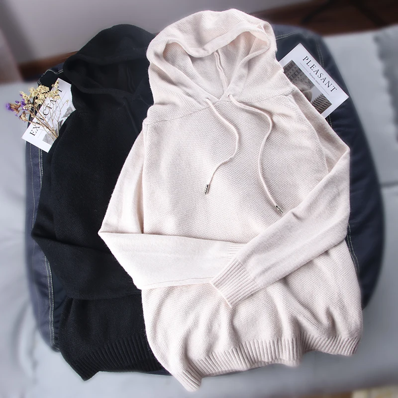 Shellsuning/вязаный свитер с капюшоном Пуловер большого размера для женщин Сезон