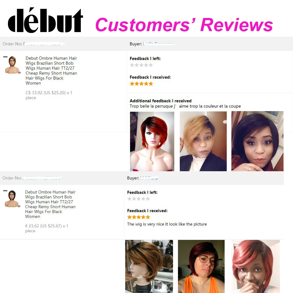 Дебютные бразильские волосы короткие прямые человеческие парики для черных