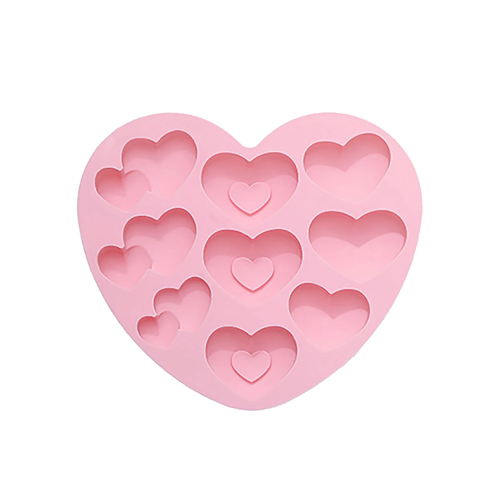 

DIY Cake Mold Love Heart Shape Silicone Fondant Mold Silicone Heart Chocolate Sugar Cake Mold Bake Tool Valentine's Day