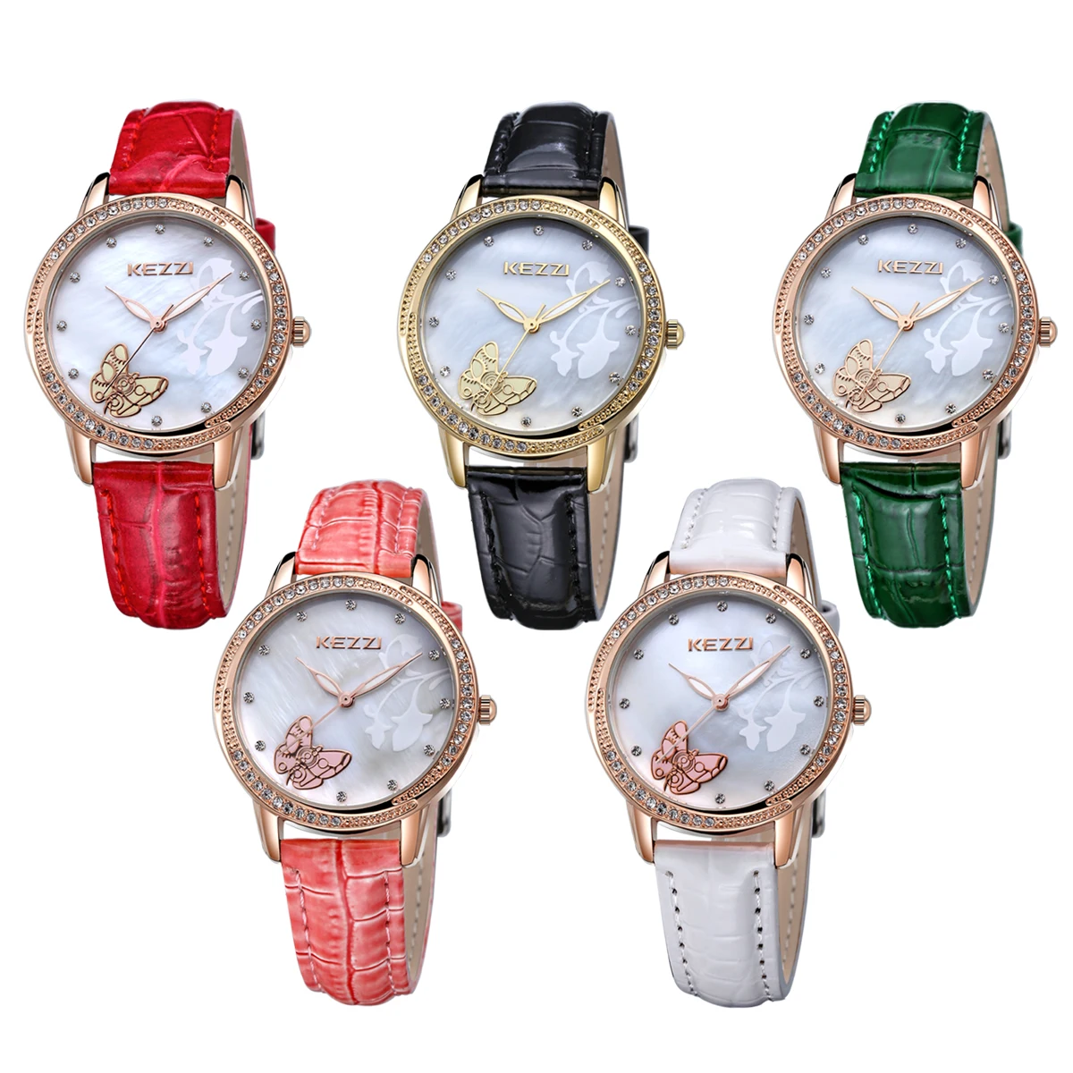 

NO.2 Women's Leather Watches Classic Design Rectangular Femal Waterproof Watches fashion brand wristwatches