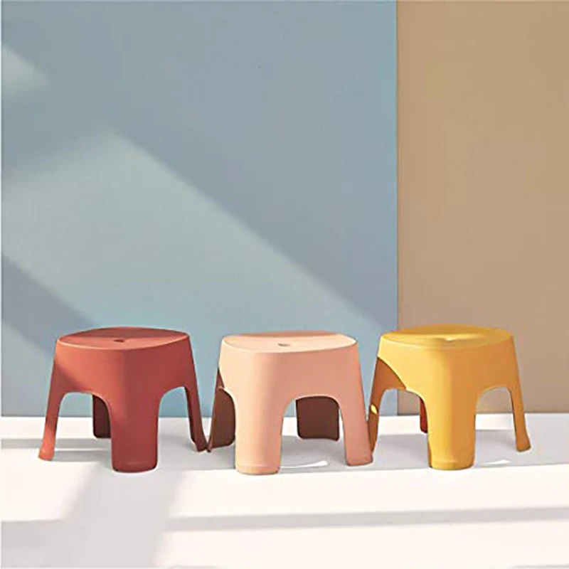 Малая скамья ванная комната Противоскользящий табурет пластиковый подпятник
