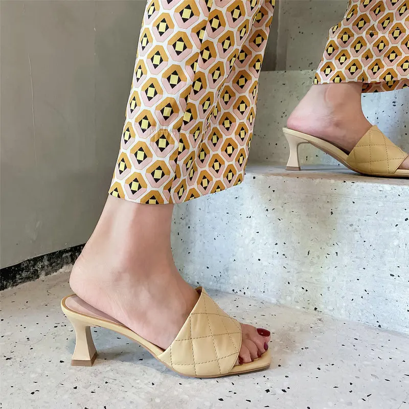 

Newest Open-Toed High Heels Sandals Women Fashion Female Slippers Summer 2021 Classic Design Wedding Prom Shoes Woman