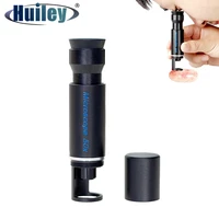 50x full metal portable pocket magnifier compact blue coated film handheld microscope magnifier for jewelry identification