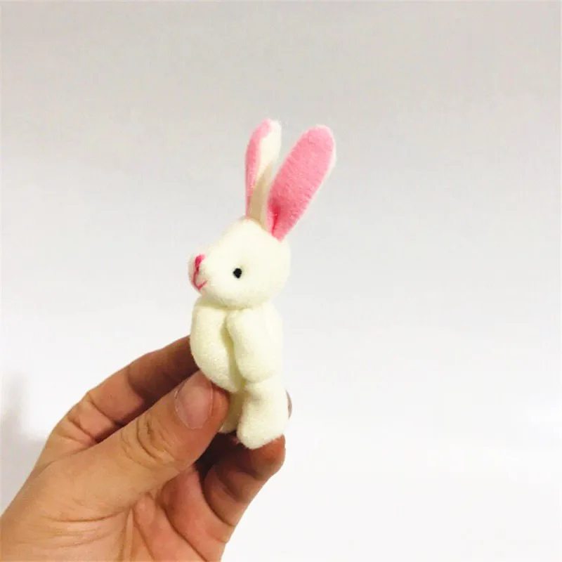 100 шт./лот 6 см мини подвеска плюшевый шарнир кролика | Игрушки и хобби