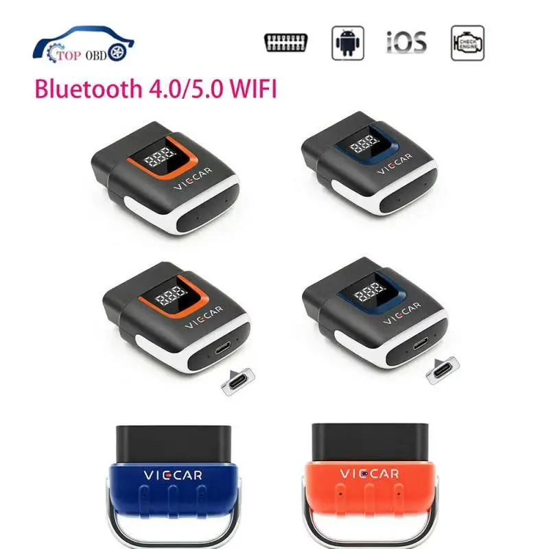 

Viecar ELM 327 V2.2 WIFI PIC18F25K80 ELM327 OBD 2 OBD2 Bluetooth 5.0 4.0 Scanner Code Reader USB ODB2 Car Diagnostic Auto Tool