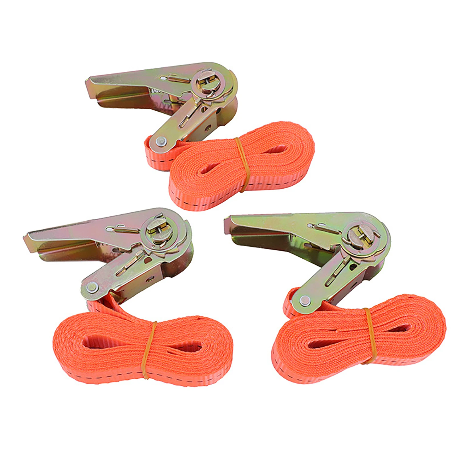 

3m 3pcs Hunting Easy Install Hammock Special Rope Portable Tent Accessories Tree Straps Heavy Duty Triangle Biking Orange Hiking