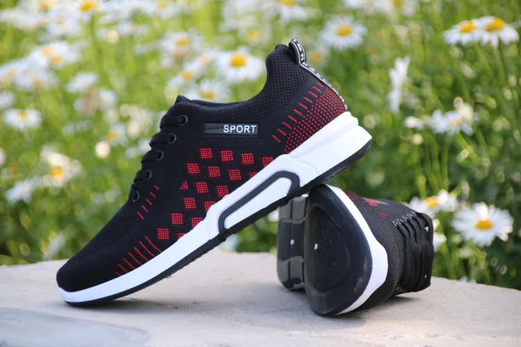 Продвижение Flyknit Мужская обувь повседневные сетчатые кроссовки мужские лоферы дышащие удобные Zapatos De Hombre Повседневная Уличная обувь