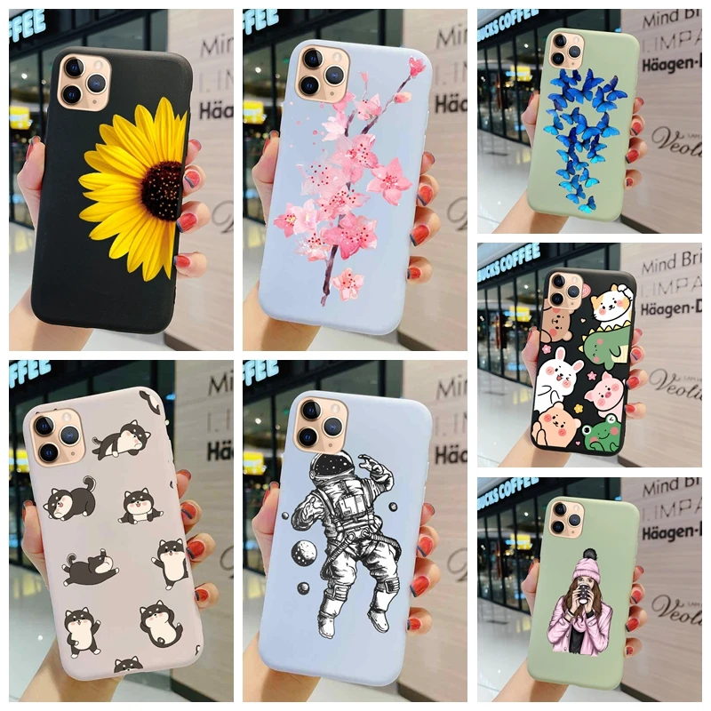 

Silicone Soft Protection Case For Samsung Galaxy A50 A50s A30s A51 A71 A03s A02 M02 Cover Cartoon Cute Animals Matte Back Shell