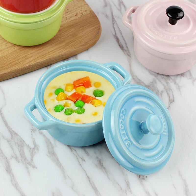 

Egg Bowl Baked Oven Instant Noodle Steamed Egg Cup Pudding Dessert Baby Double Baking Tableware dessert tray salad bowl
