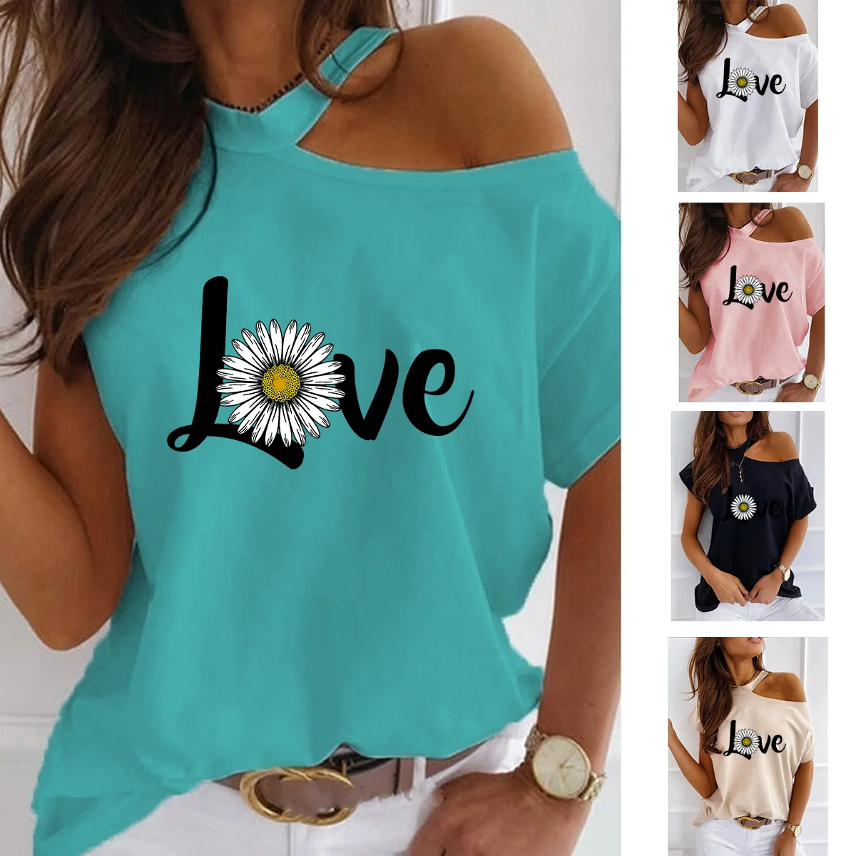 Летние женские топы с открытыми плечами вырезом лодочкой короткий рукав