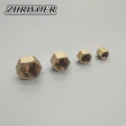 18 дюйма 14 дюйма 38 дюйма 12 дюйма 1 дюйм, наружная резьба BSP, Латунная Труба, стандартная головка, латунная заглушка, фитинг, соединительный элемент, медный адаптер