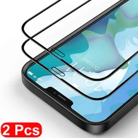 2pcslot full cover screen protector glass for iphone 12 11 pro x xs max xr se 2020 tempered glass for iphone 8 7 6 plus glass