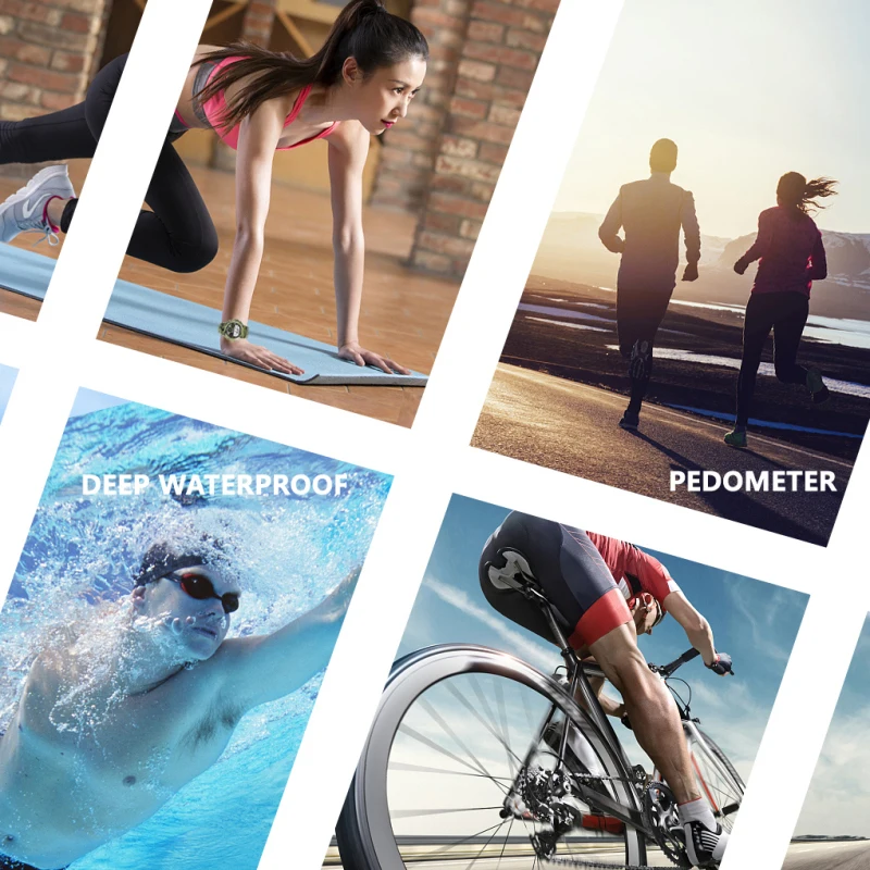 

Waterproof Fitness Tracker Bluetooth-compatible Smart Watch Men Heart Rate Monitor Blood Pressure Smartwatch For Android Ios