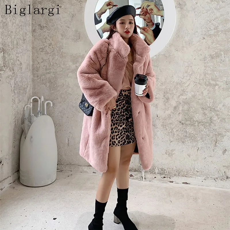 

Winter Faux Fur Coat Thick Teddy Bear Jacket Long Fluffy Coats Furry Woman Cardigan Modis Ladies Vintage New 2021 Manteau Femme