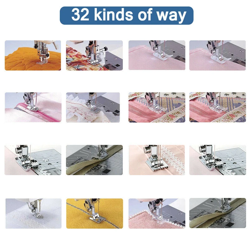 

11-72pcs/set Popular Domestic Sewing Machine Presser Foot Feet Accs Kit Hot Sale