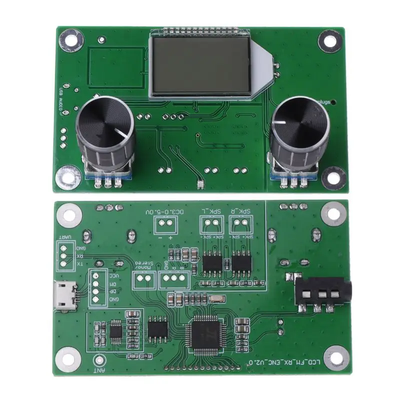 Обновлено 87 108 МГц DSP и PLL LCD стерео цифровой FM радио приемник модуль + серийный