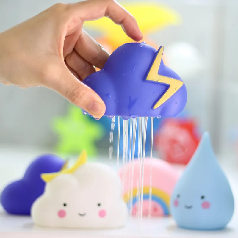Juguetes de ba&ntilde;o para beb&eacute;, herramienta de pulverizaci&oacute;n de agua, juguetes flotantes para ducha de nubes, Educativo Para edades tempranas-3