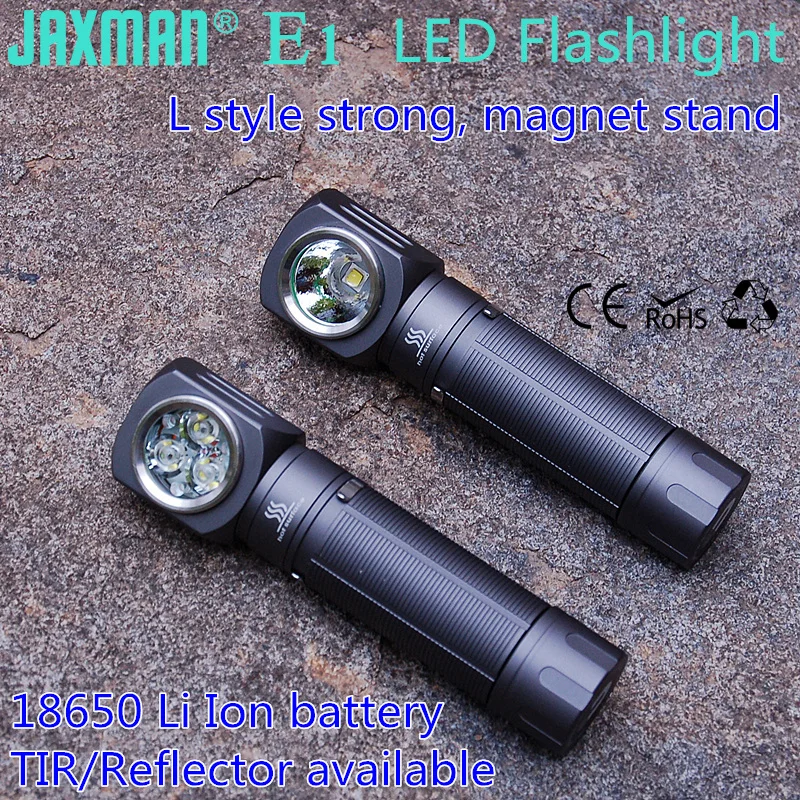 JAXMAN E1 L style светодиодный фонарик 18650 нагрудная настольная лампа лм с