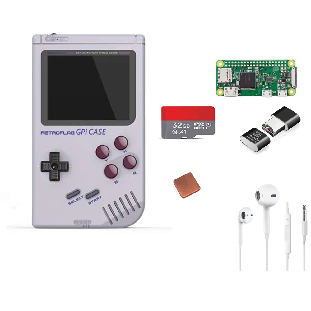 Kit C Чехол Retroflag GPi для Raspberry Pi Zero и Zero W с безопасным выключением - Цвет: Kit C