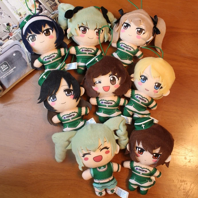 

Anime GIRLS und PANZER Nishizumi Miho Cosplay Plush Dolls Keychain Dango Cartoon Mini Itabag Pendant keychain Cute Doll Gifts