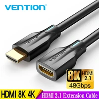 vention hdmi 2 1 extension cable 8k hdmi 2 1 extender cable 48gbps hdmi male to female cable for ps4 hdmi switch hdmi extender 2