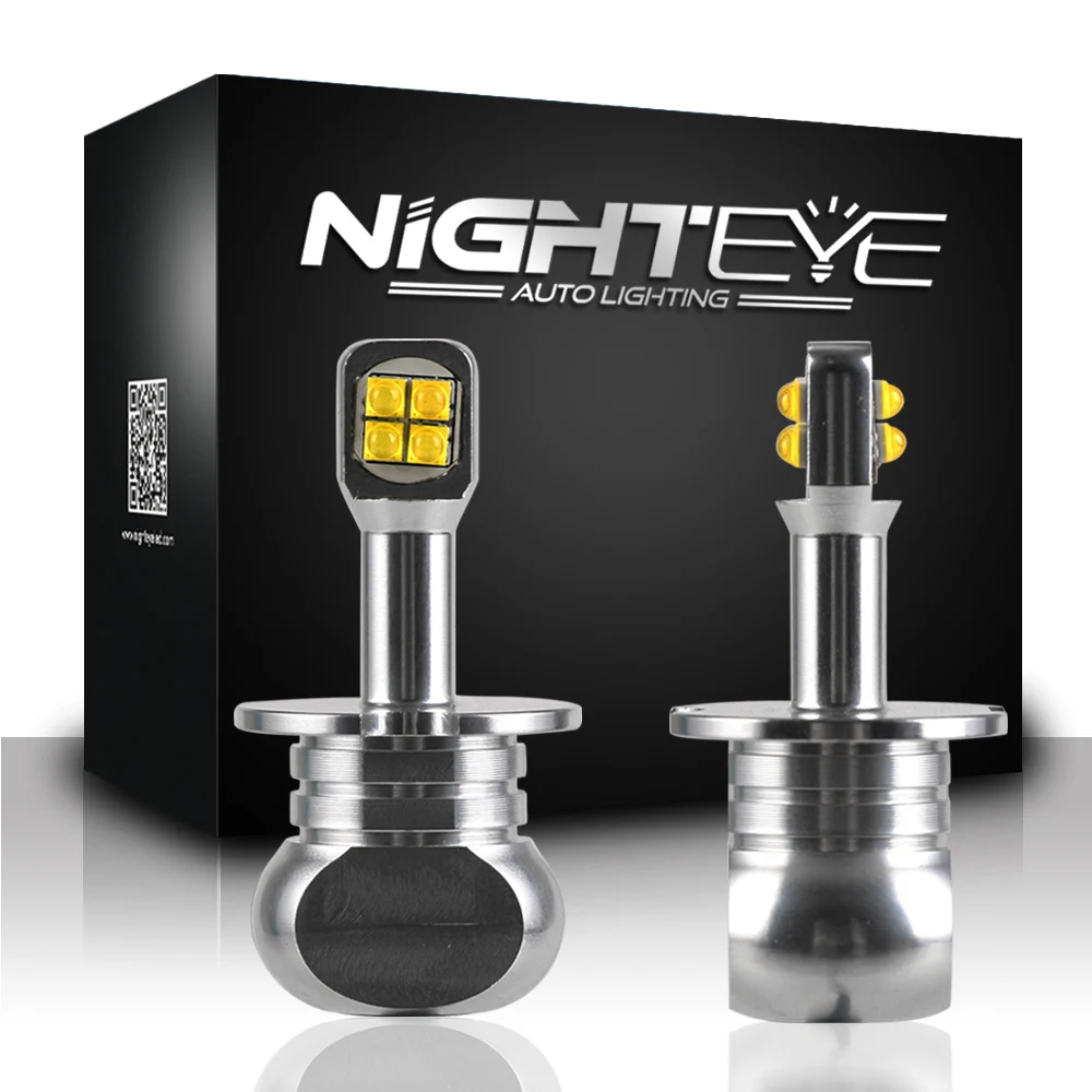 

2pcs H3 9005 Car Front Fog Light Bulbs LED Fog Light 80W 6000k High Quality Super Bright White Fog Lamp Lighting A334-A18