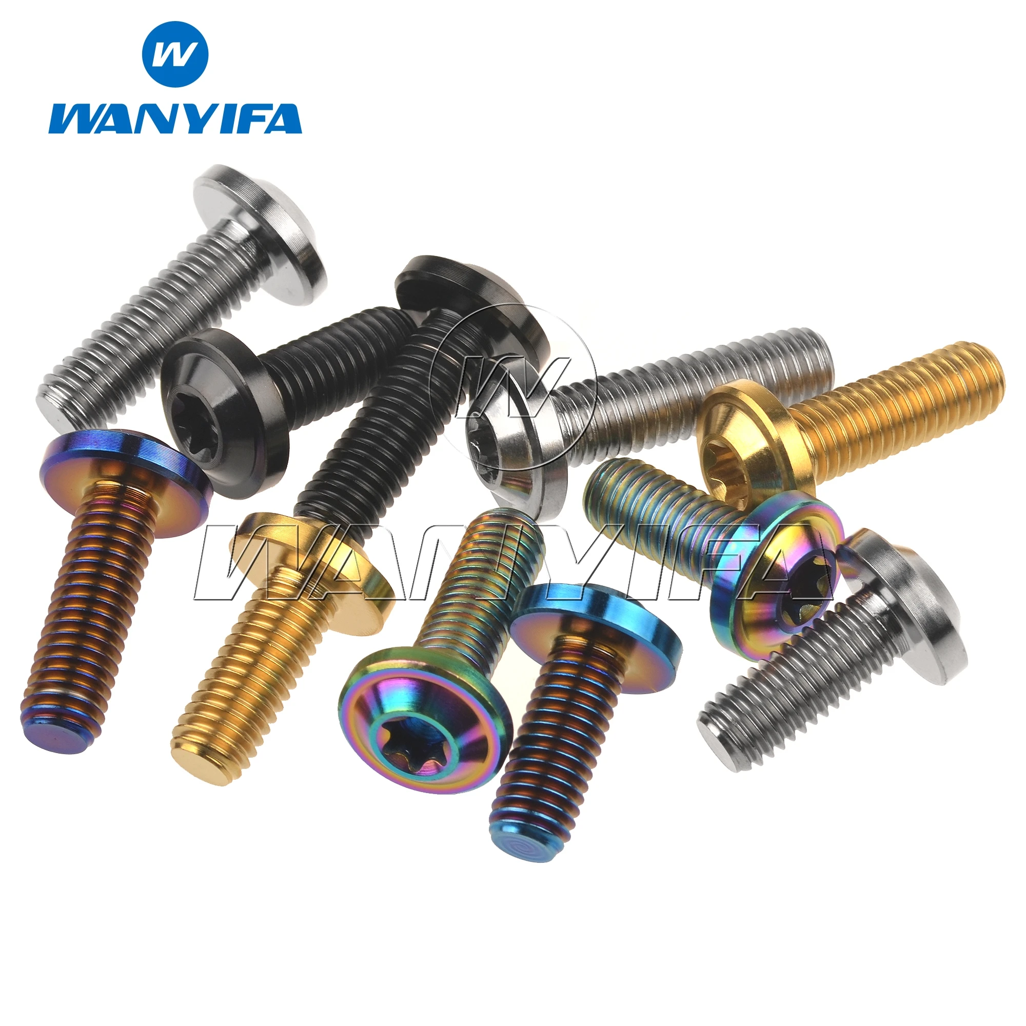 Wanyifa Tianium Ti болты M8x10/15/20/25/30/60/70 мм Torx T40 сливы головки диска винт болт