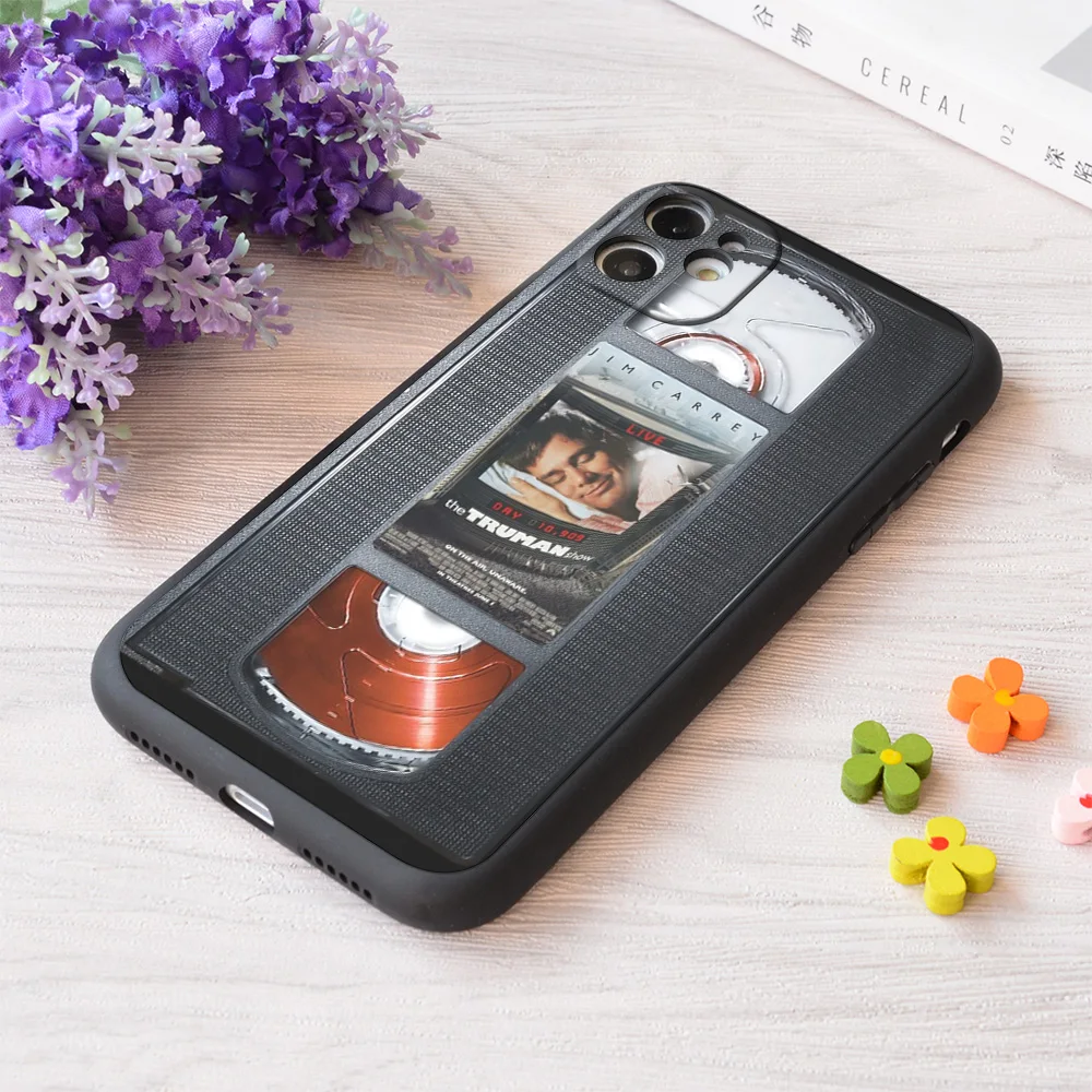

For iPhone The Truman Show Vhs Cassette Tape Print Soft Matt Apple Case